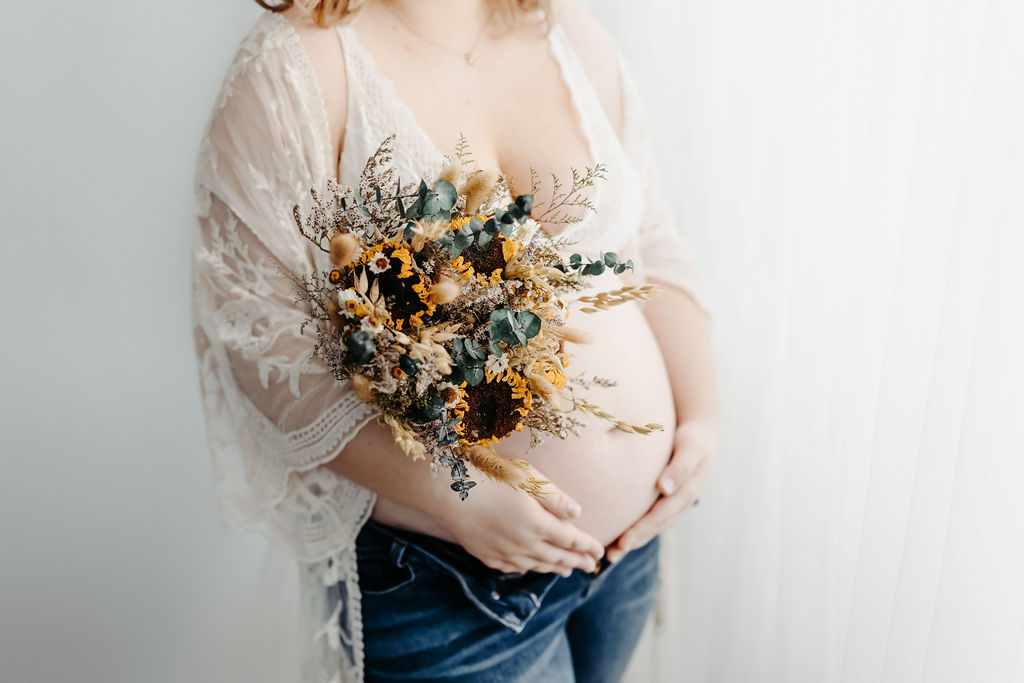 maternity photos in denver studio