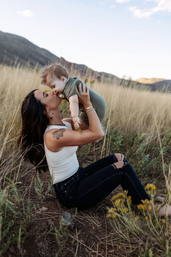 mom and baby photos in golden co