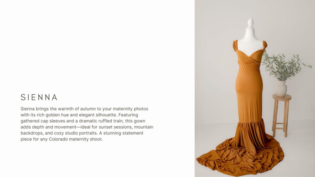 maternity dress catalog for pregnancy pictures with maternity photographer in denver, co