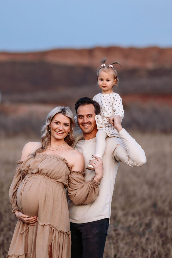 family photos at carter lake in the spring